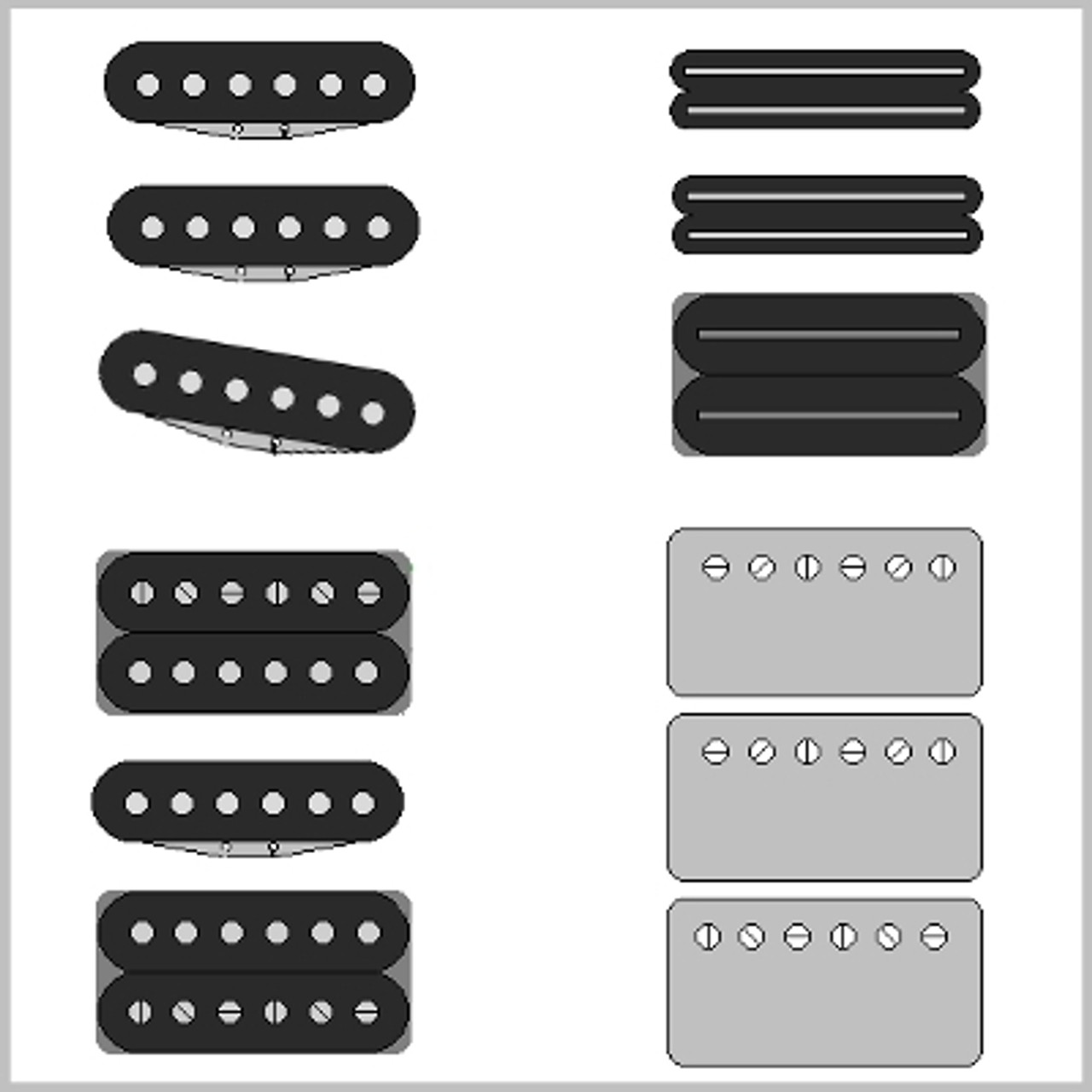 3 Pickup Guitar & Bass Wirirng Diagrams